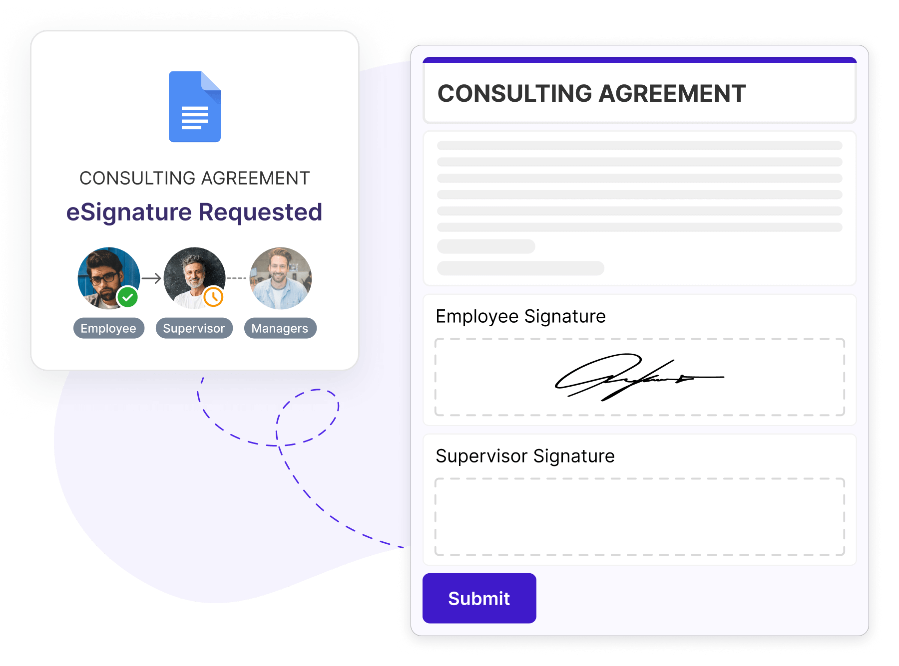 Collect signatures in Google Docs