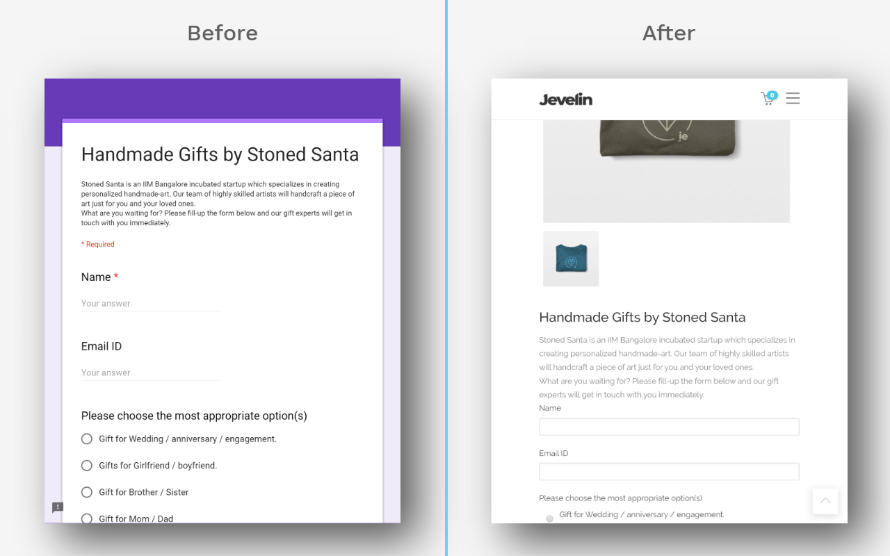How to change the placeholder text in Google Forms? uses Formfacade