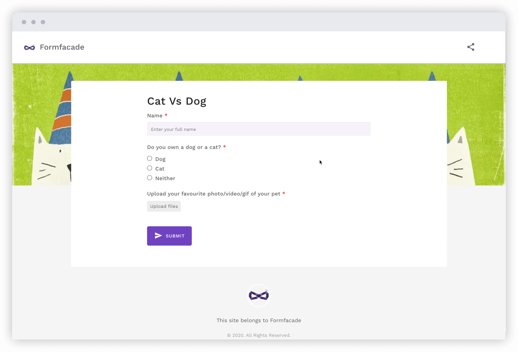 Let your users upload files without login and submit their form responses