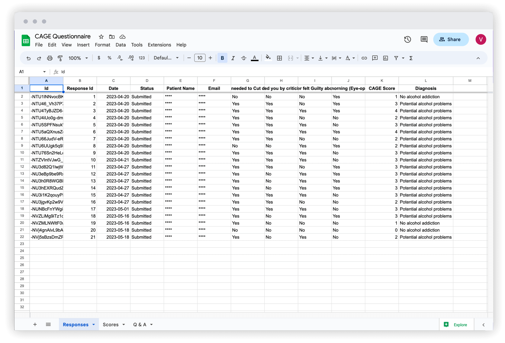 Sync responses to a Google Sheet for seamless data management and analysis