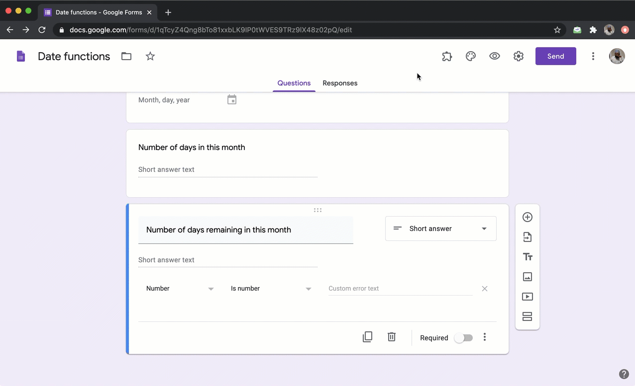 Step 2: Click on the Addon icon > Select Formfacade > Select Customize this form > Click on the Proceed button.