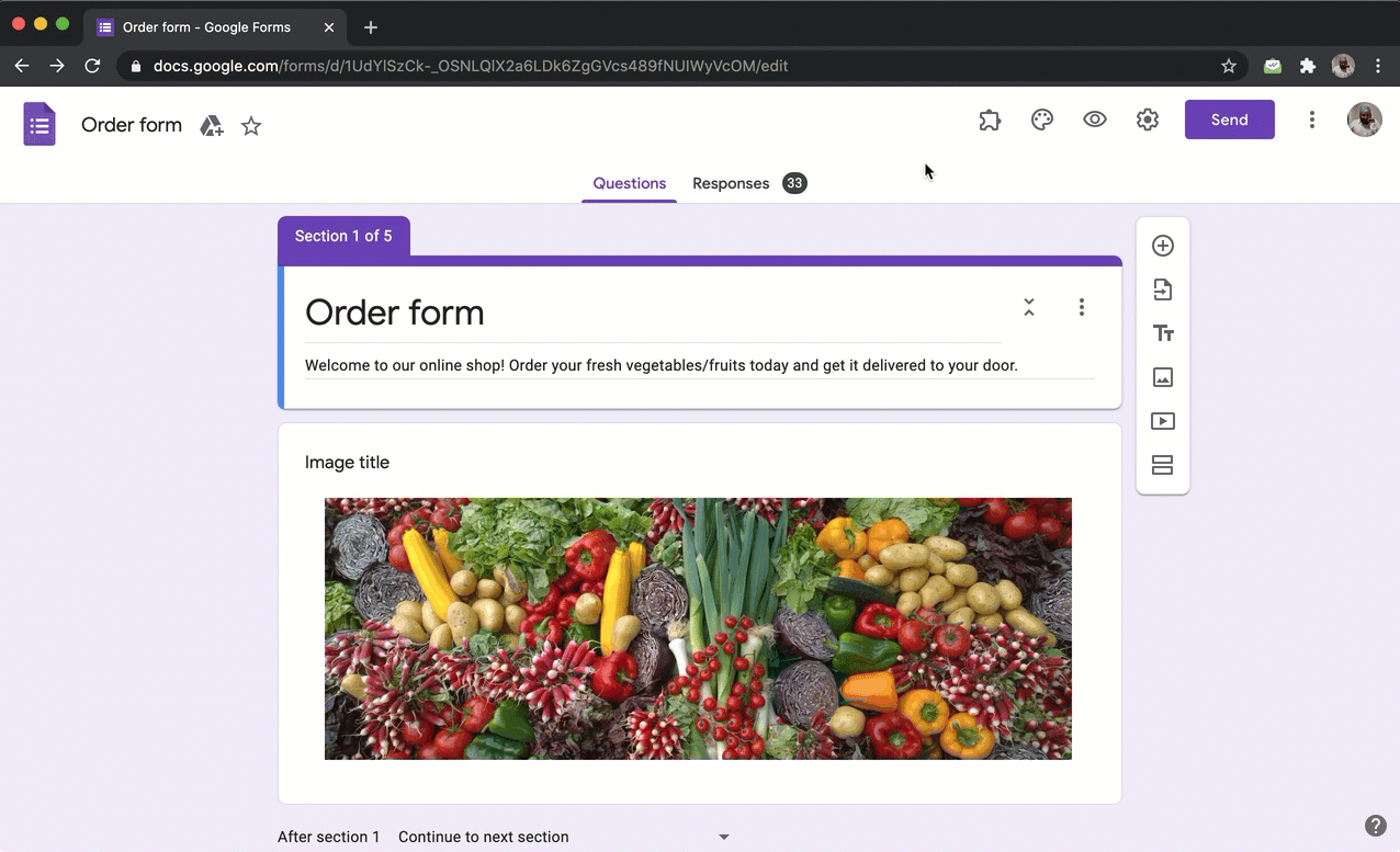Step 1: Open your Google Forms > Click on the Addon icon > Select Neartail > Select Customize this form > Click on the Customize button.
