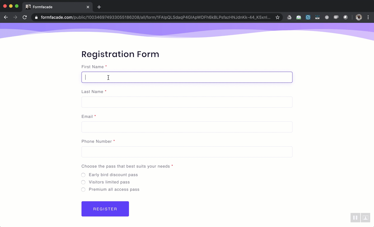 You can change the default confirmation message in Google Forms, but it does not allow you to format the text. You can use the Formfacade add-on to customize the message, change the font size or bold text for emphasis, add images or hyperlinks & more.