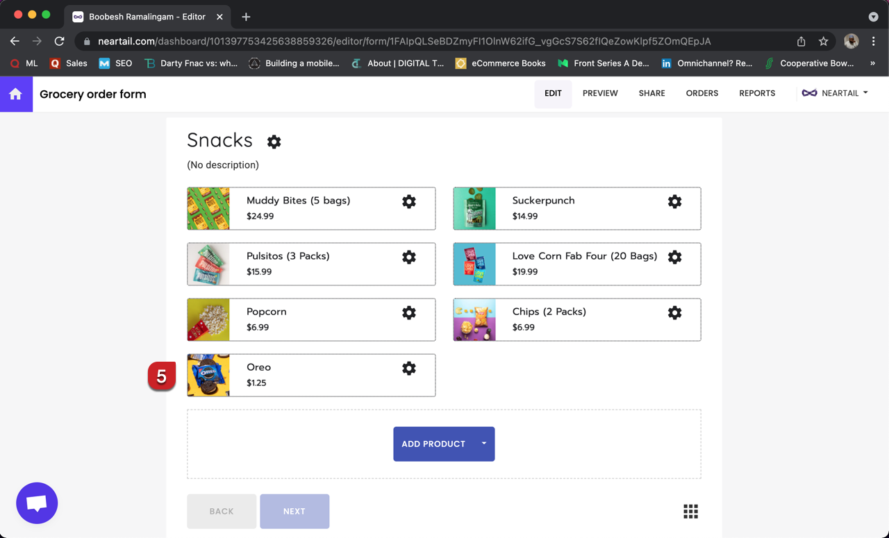 Note: Product description will not be displayed in the List layout. If required, you can choose the Card layout.