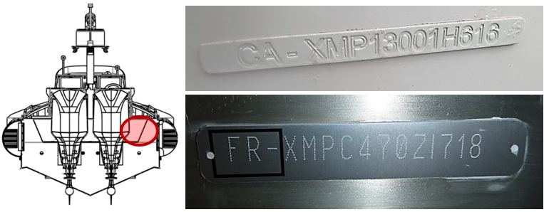 Locate your BOAT SERIAL NUMBER