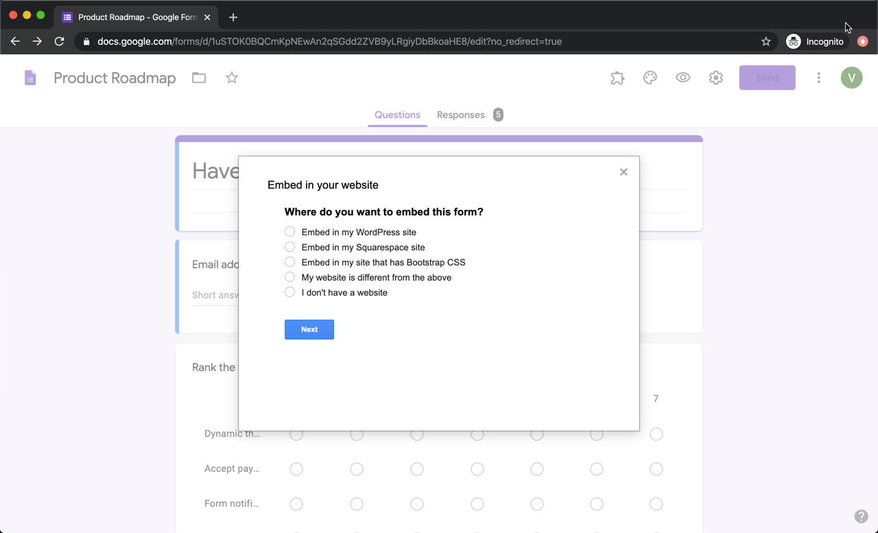 Formfacade How To Solve Error Drive Google Com Refused To Connect