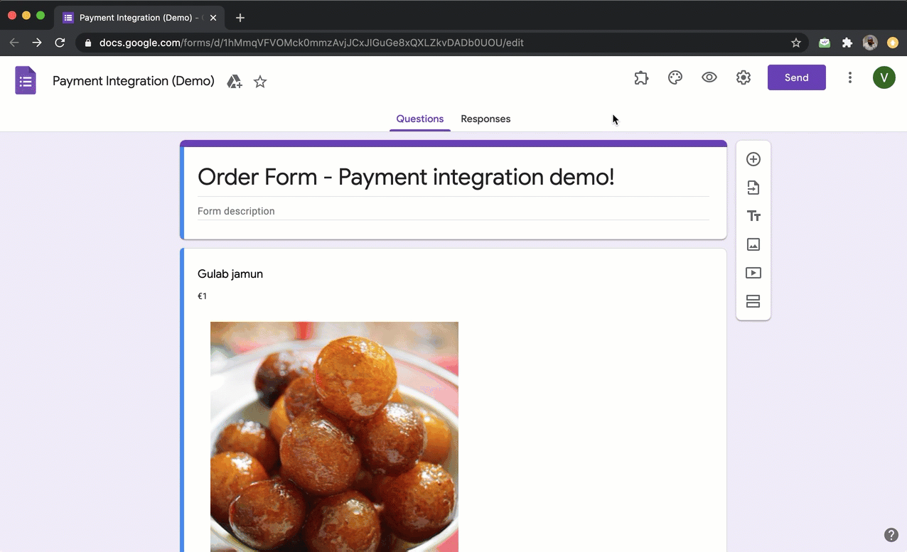 Step 1: Open your Google Forms > Click on the Addon icon > Select Neartail > Select Customize this form > Click on the Customize button.