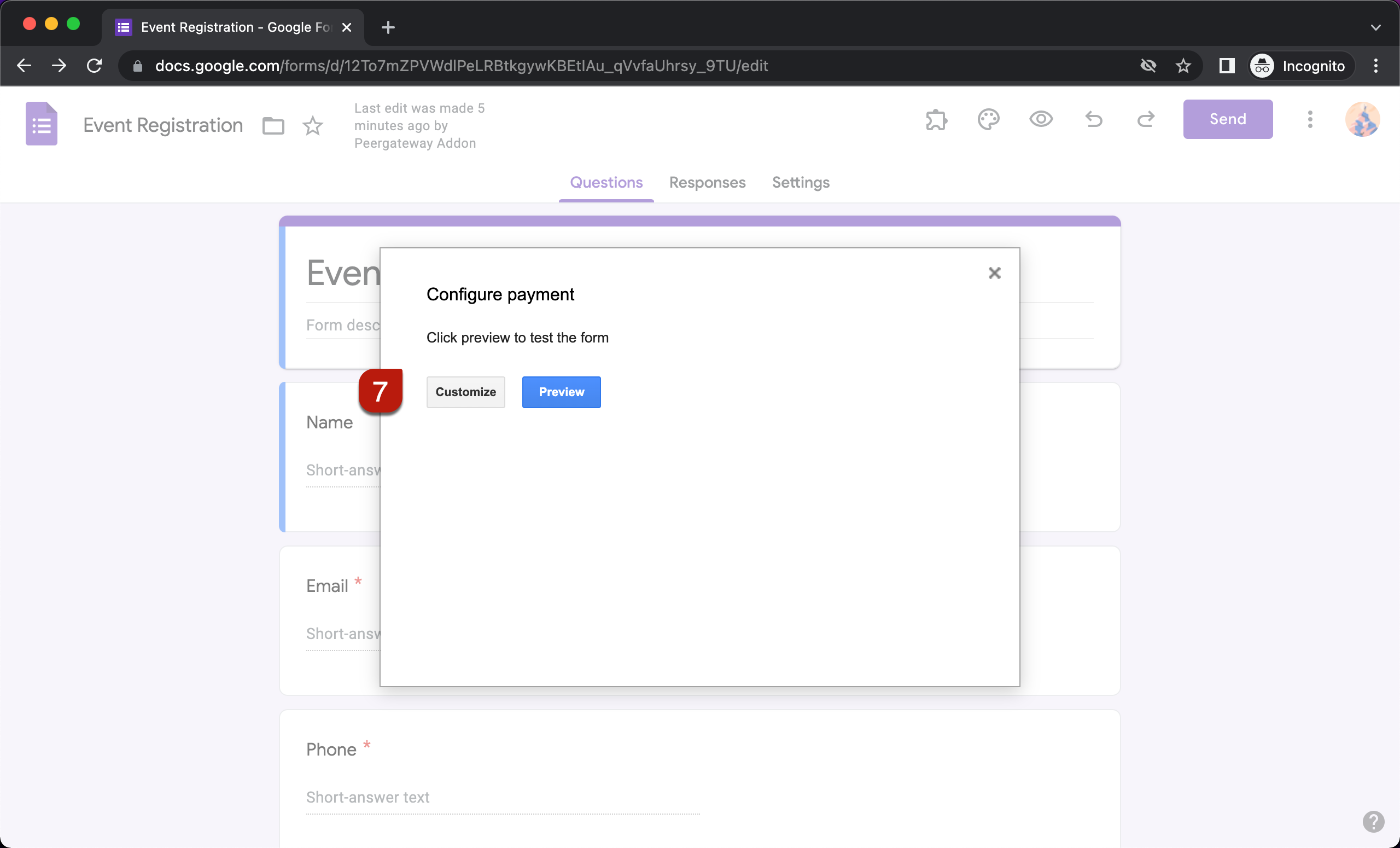 Step 7: Click Preview.