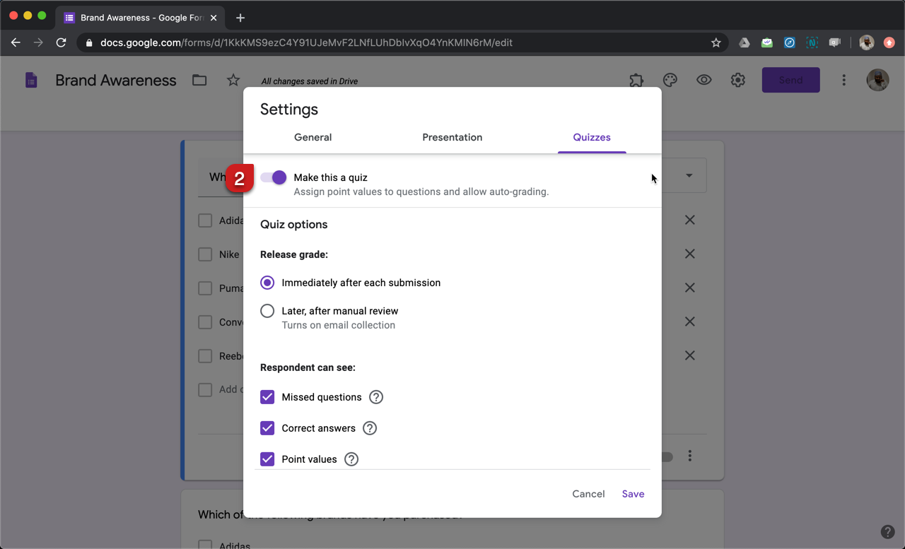 Formfacade - How to create a quiz in Google Forms and ...