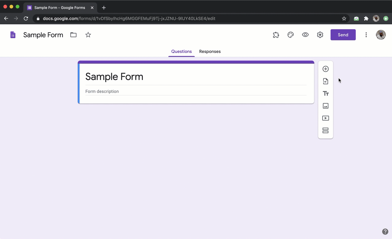 how to add in google form