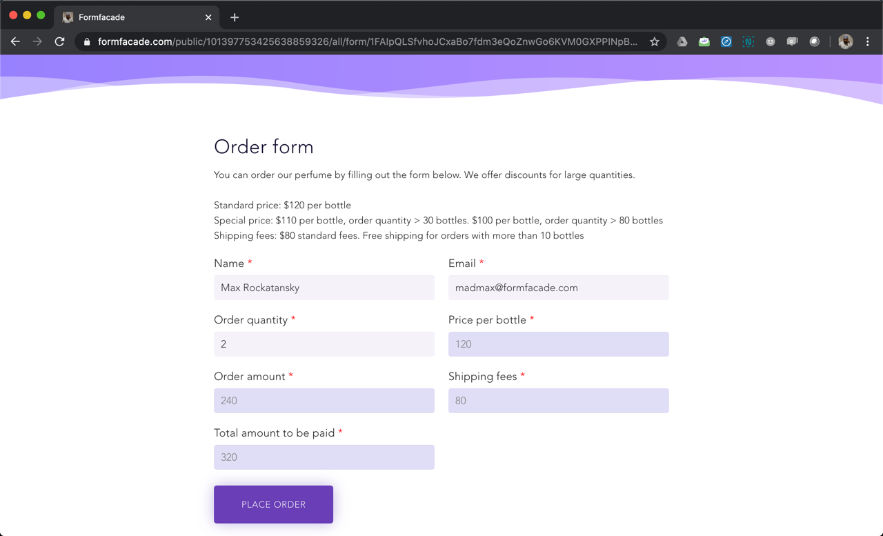 change the layout of my google forms