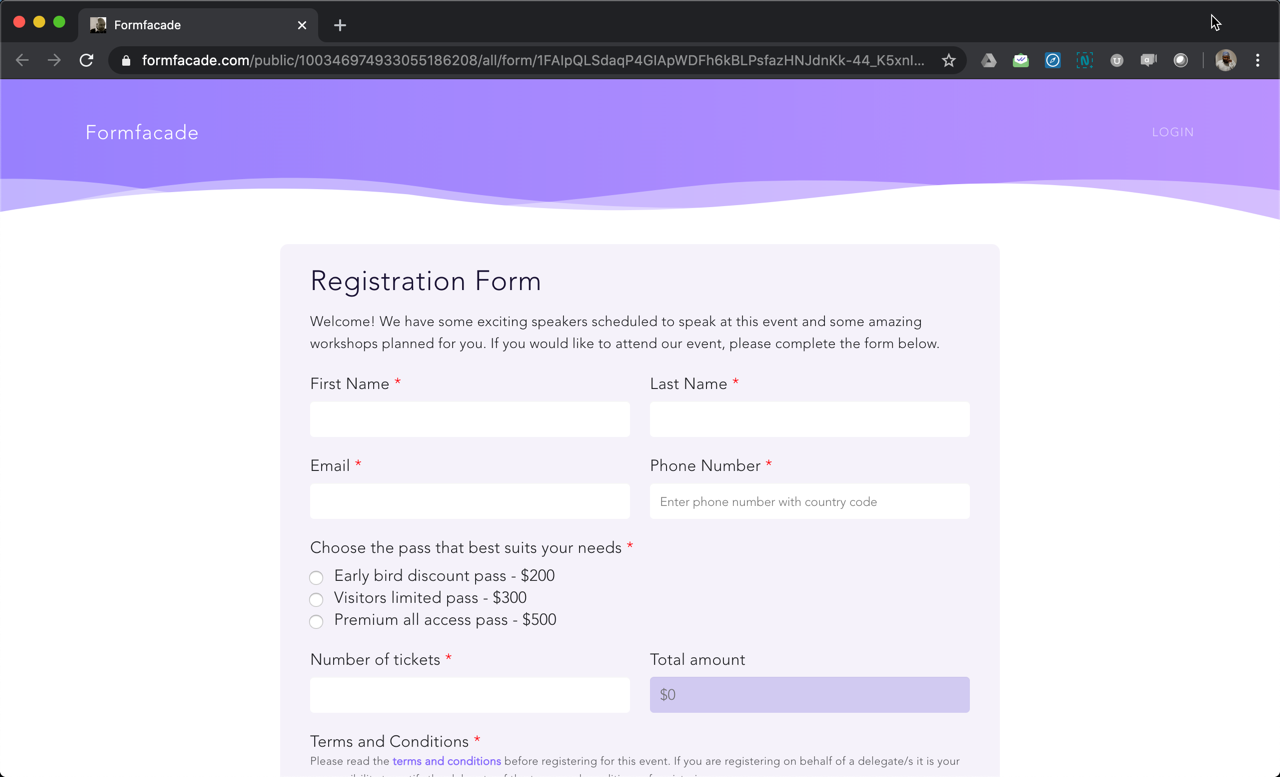 How can I customize the form background color in Google Forms?