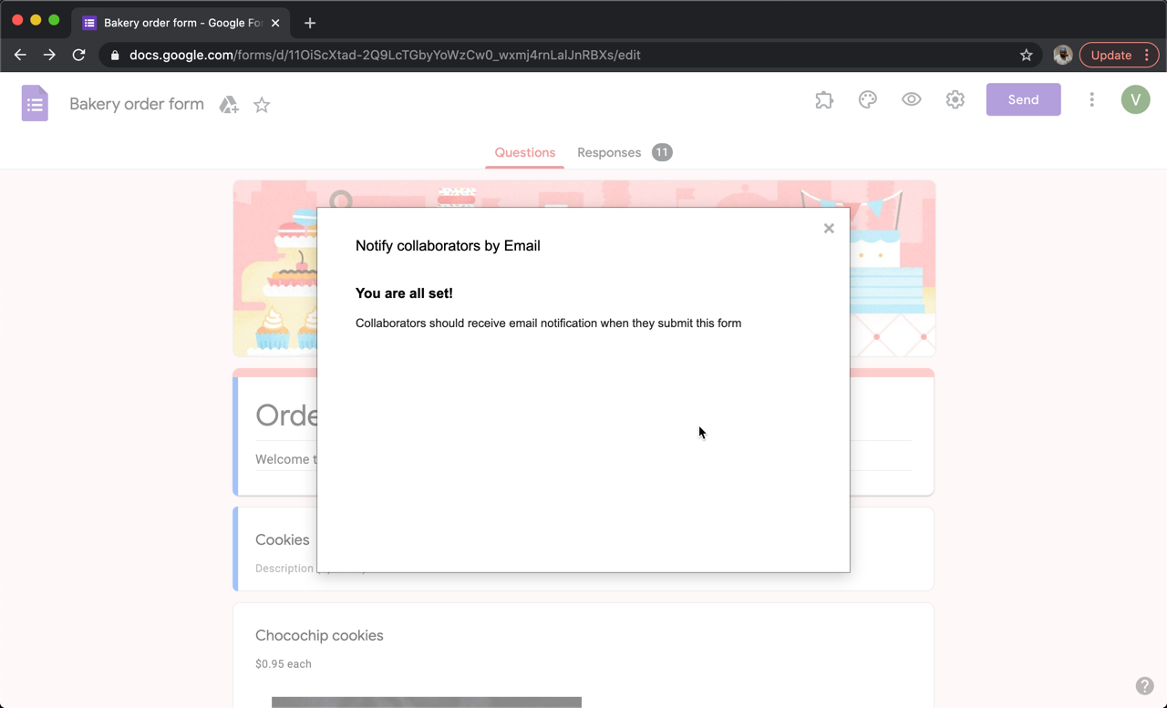 If the test is successful, your staff team members will receive the notification email for new orders.