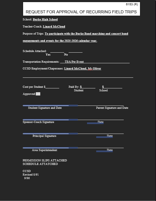 Permission Form
