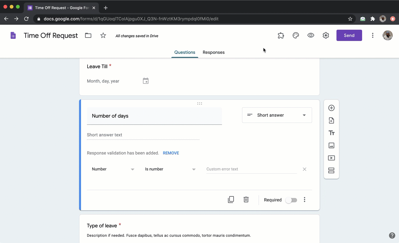 Step 2: Click on the Addon icon > Select Formfacade > Select Customize this form > Click on the Proceed button.
