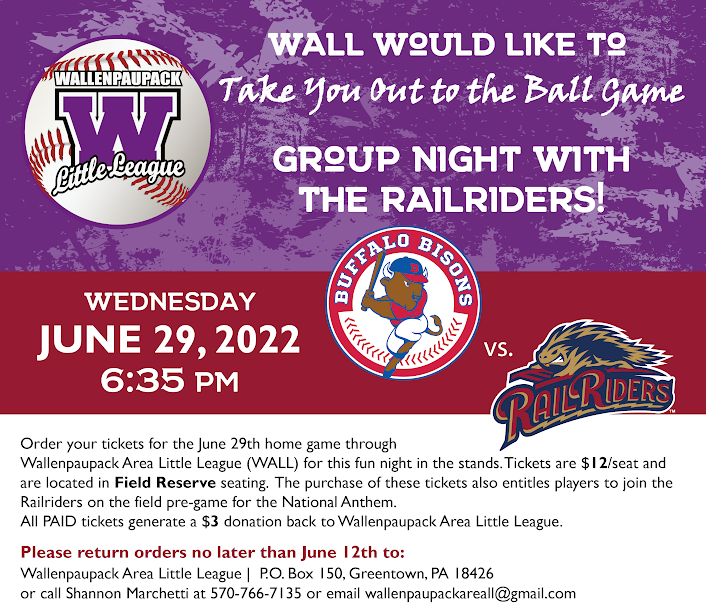 WALL Group Night with the Railriders