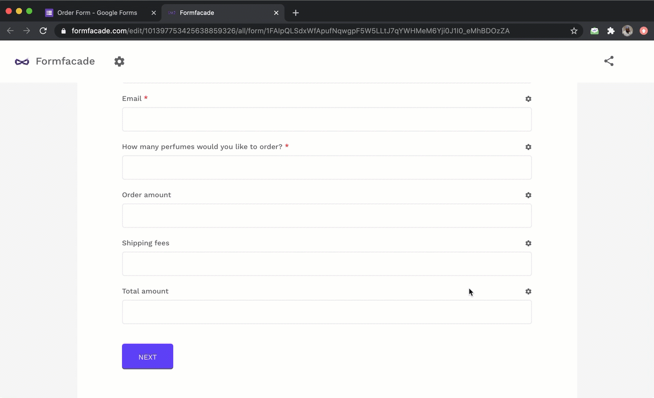 How to add a calculated field in Google Form?