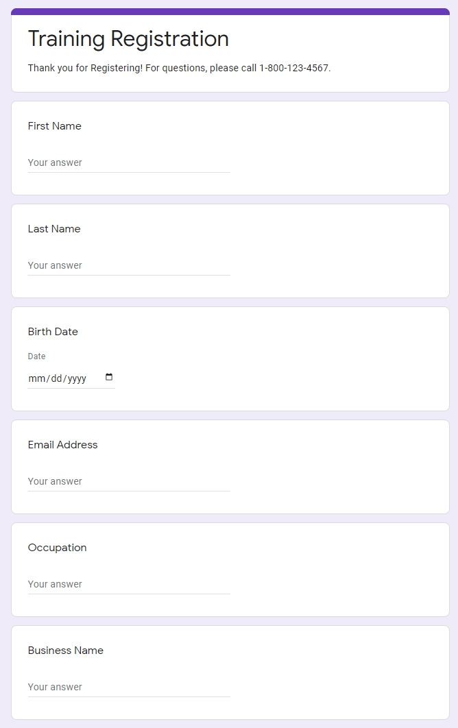 Find out how to change colors, fonts, alignment of Google Form questions to match your website theme. You can also change the layout of your form to two-column or even four-column. 