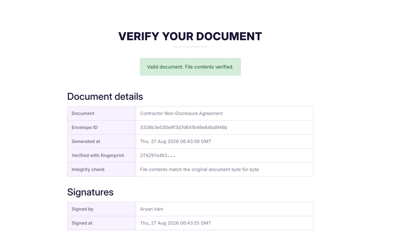 Welcome! In this blog, we are going to be looking at how to collect legally binding signatures in Google Forms using Formesign, and how to verify that a signed document has not been changed after it was signed.