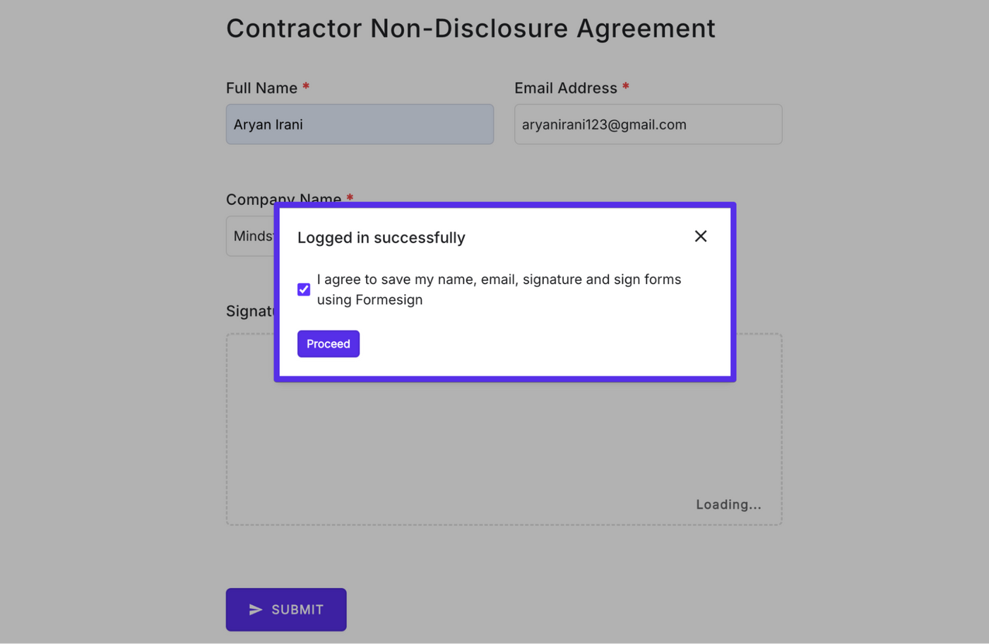 Welcome! In this blog, we are going to be looking at how to collect legally binding signatures in Google Forms using Formesign, and how to verify that a signed document has not been changed after it was signed.