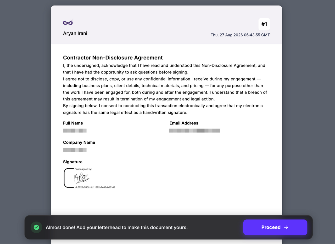Welcome! In this blog, we are going to be looking at how to collect legally binding signatures in Google Forms using Formesign, and how to verify that a signed document has not been changed after it was signed.