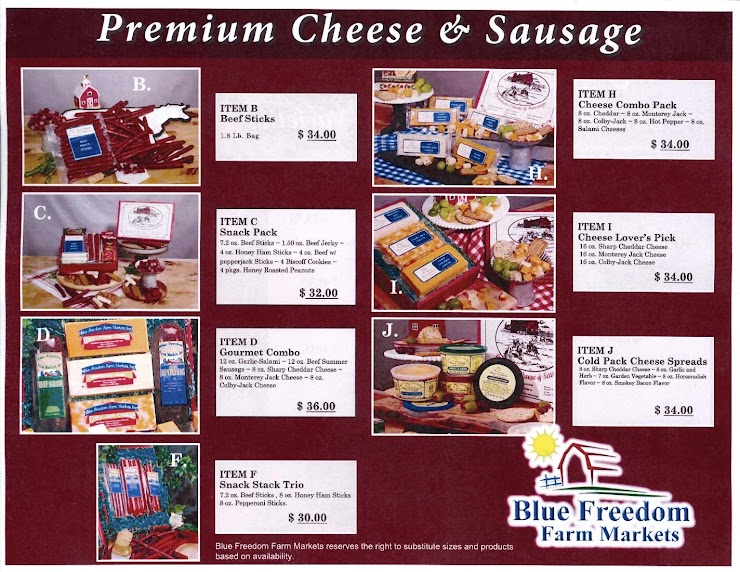 Premium  Cheese and Sausage Packages