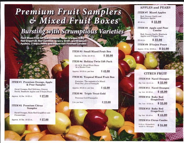 Premium Fruit Samplers, Mixed Fruit Boxes, Premium Extra Fancy Apples and Pears, & Citrus Fruit