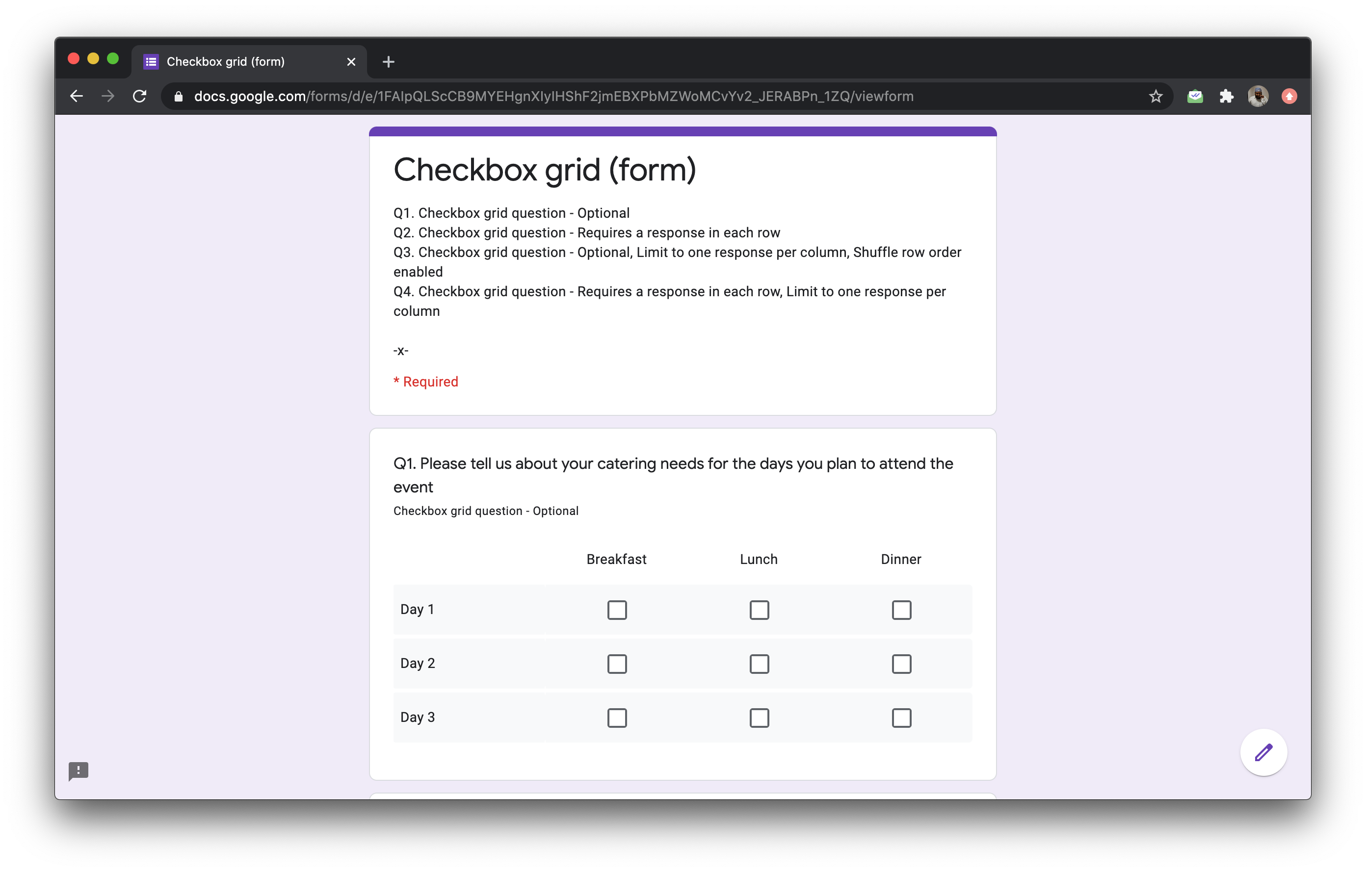 Word Form Template With Checkboxes