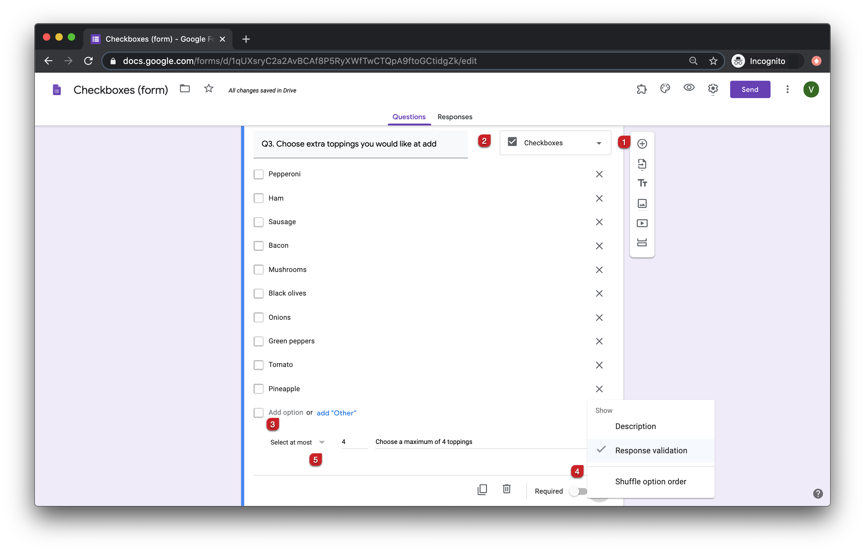 Checkboxes