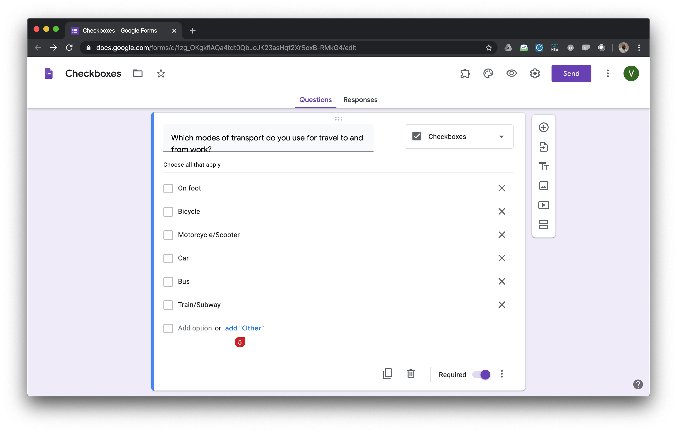 Checkboxes