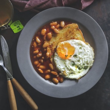 Whole Grain Toast With Baked Beans & Egg Main Image