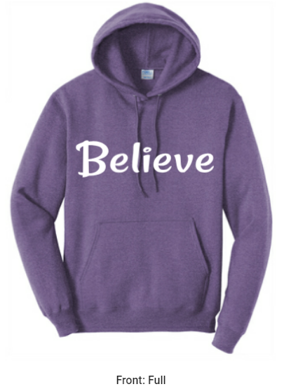 Adult Hooded Sweatshirt - Heather Purple - $30