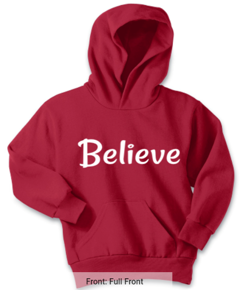 Youth Hoodie - Red - $30