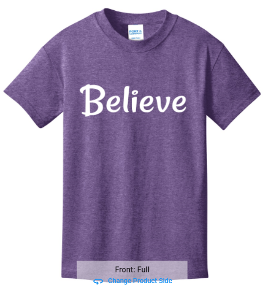 Youth T-Shirt - Purple - $20