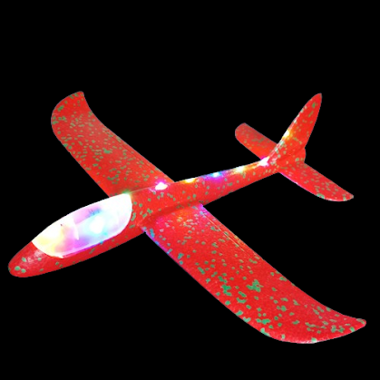 LED Foam Airplane - Red $2