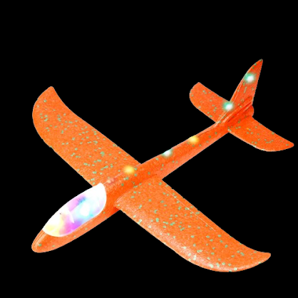 LED Foam Airplane - Orange $2