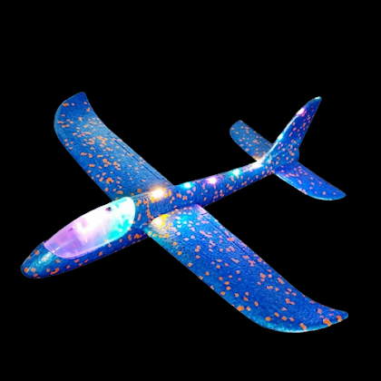 LED Foam Airplane - Blue $2