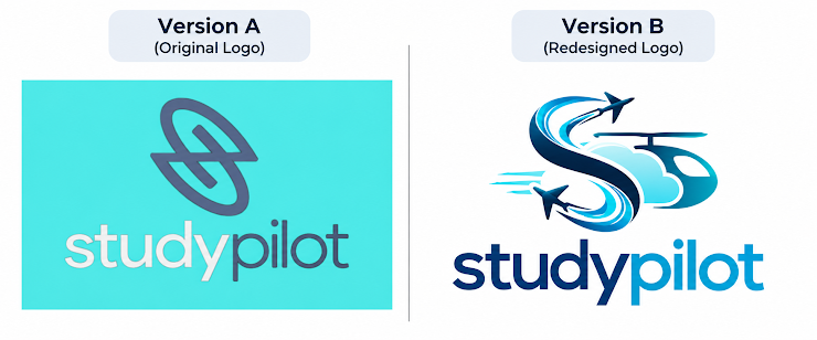 Which logo is more likely to catch your attention? 