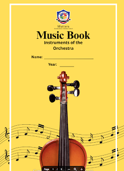 Music Book - Instruments of the Orchestra (Yr2, 3 & 4)
