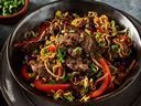 Grilled Beef w/Soba & Pepper Sauce  