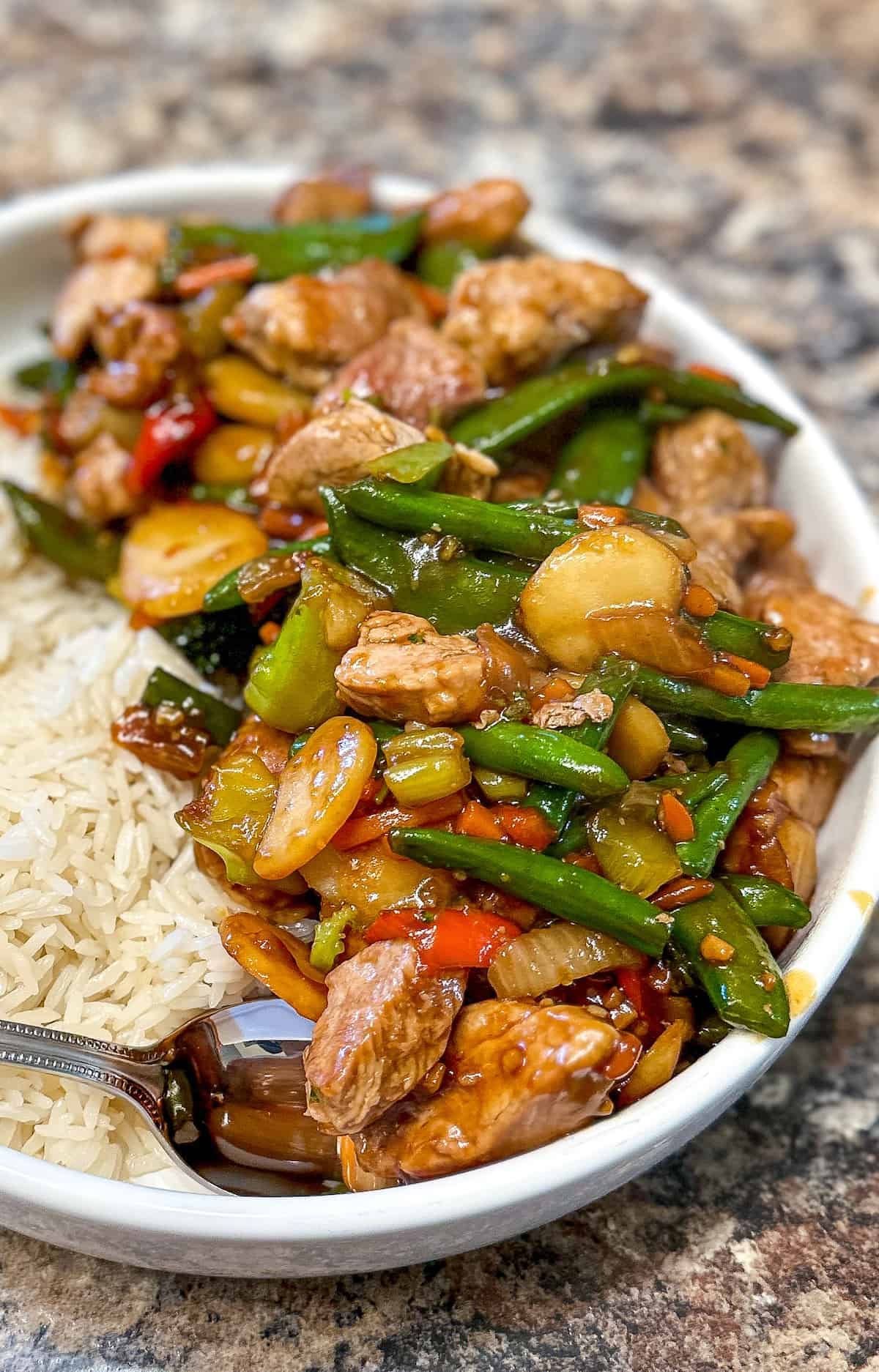 Garlic, Ginger Sticky Pork