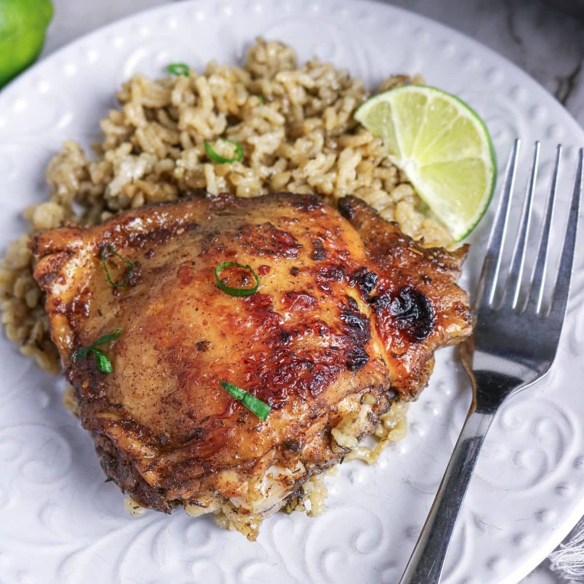 Jerked Chicken w/Rice