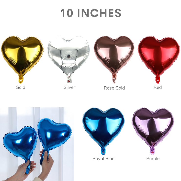 10 INCHES Heart Balloon