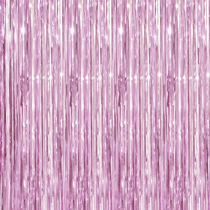 Light Pink Foil Curtains
