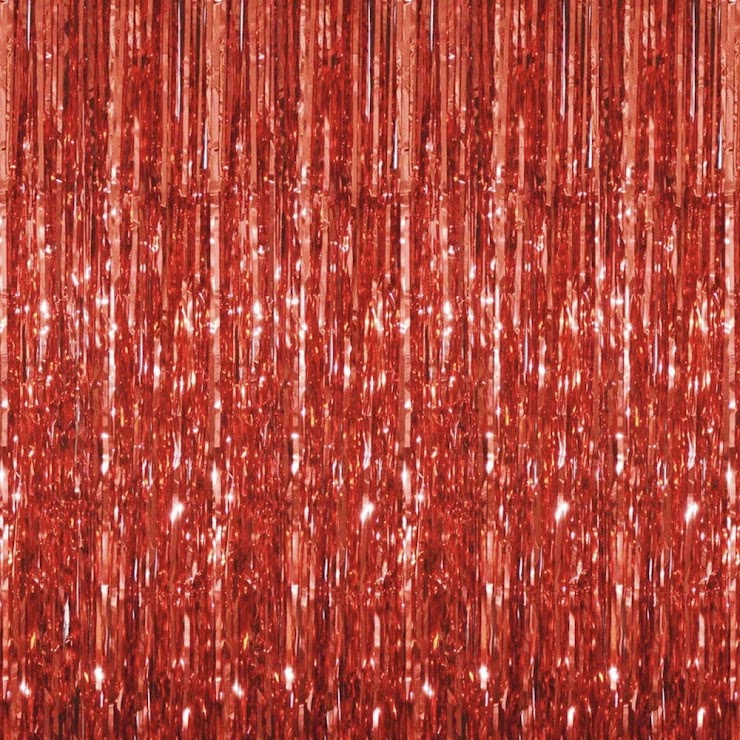 Red Foil Curtains