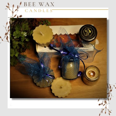 BeeWax candles Combo ( 6 Bee wax glasses candle)