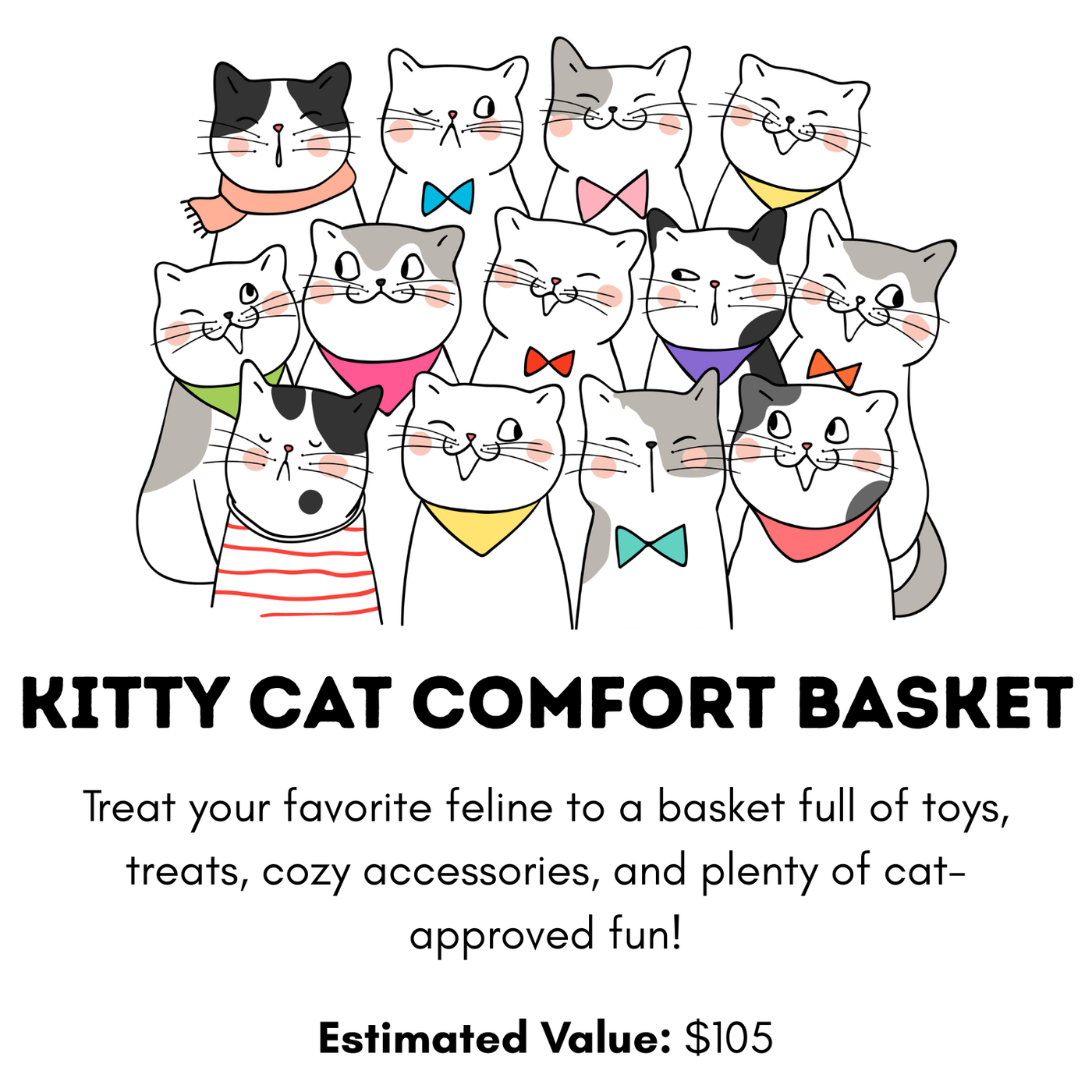 Kitty Cat Comfort Basket