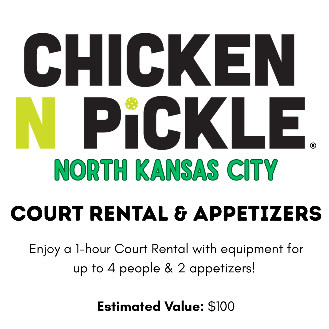 Chicken N Pickle – North Kansas City Pickleball Package