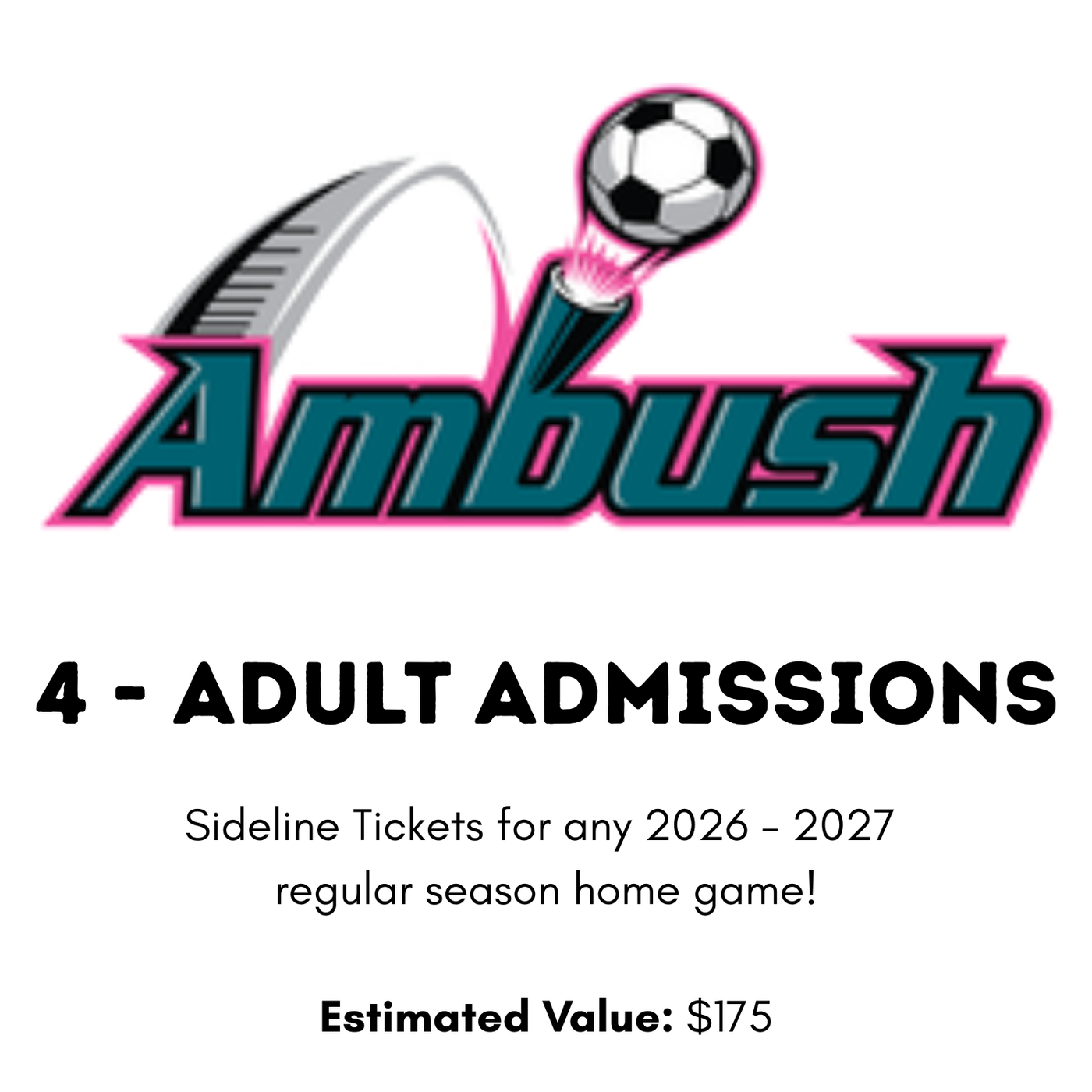 St. Louis Ambush Soccer Game – 4 Tickets