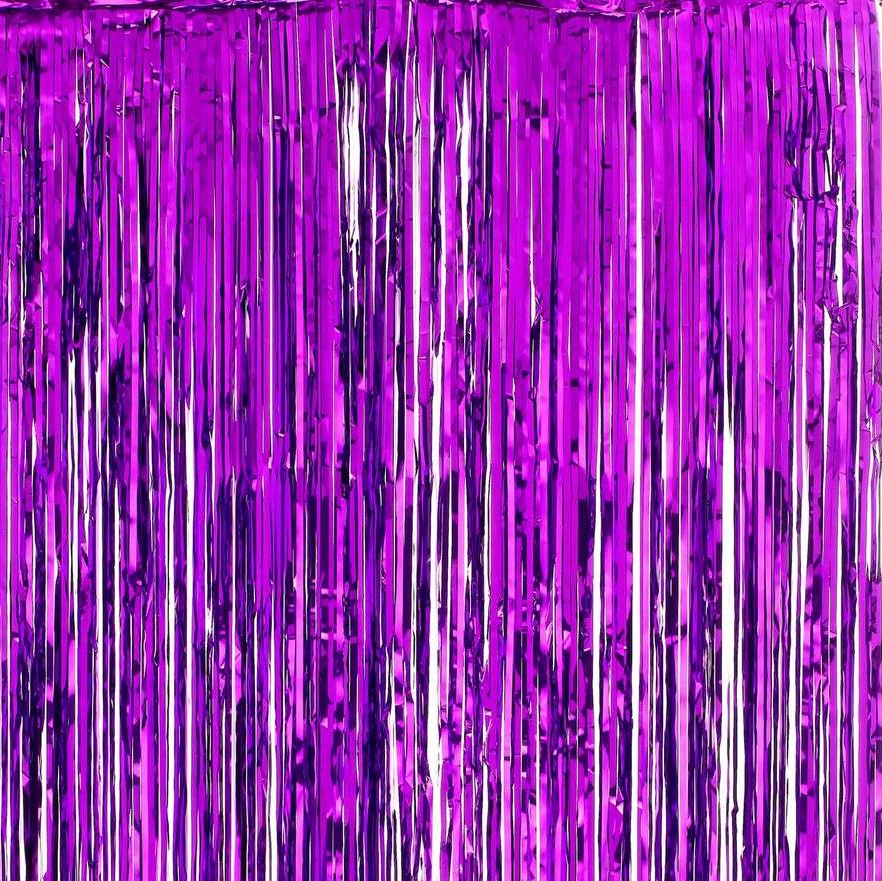 Violet Foil Curtains